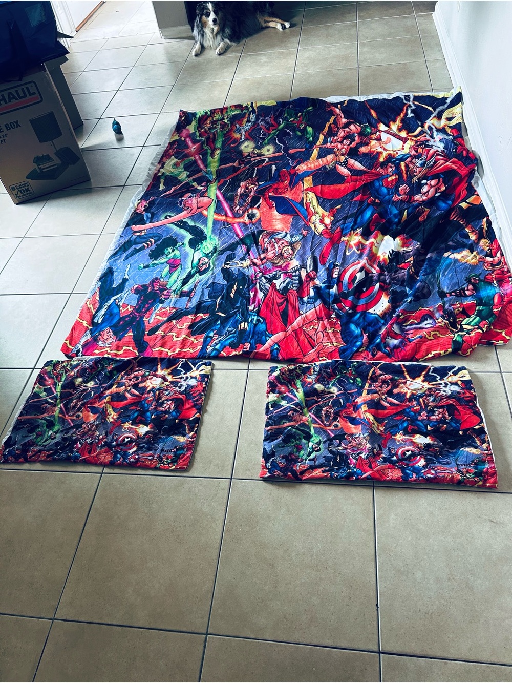 Marvel and DC Superhero Duvet for full size